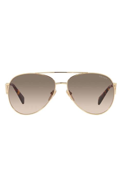 prada 56mm round aviator sunglasses|prada aviator sunglasses polarized.